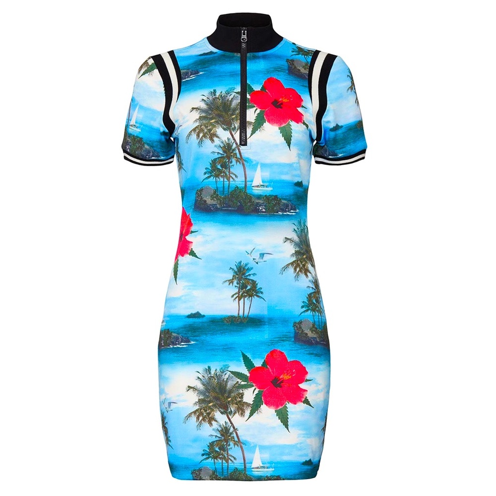 PAM and Gela Aloha Track Dress | size Medium
